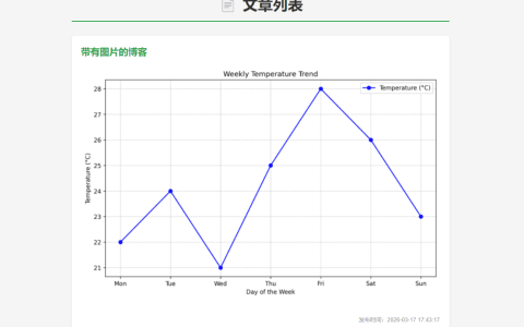 基于PHP的轻量博客系统